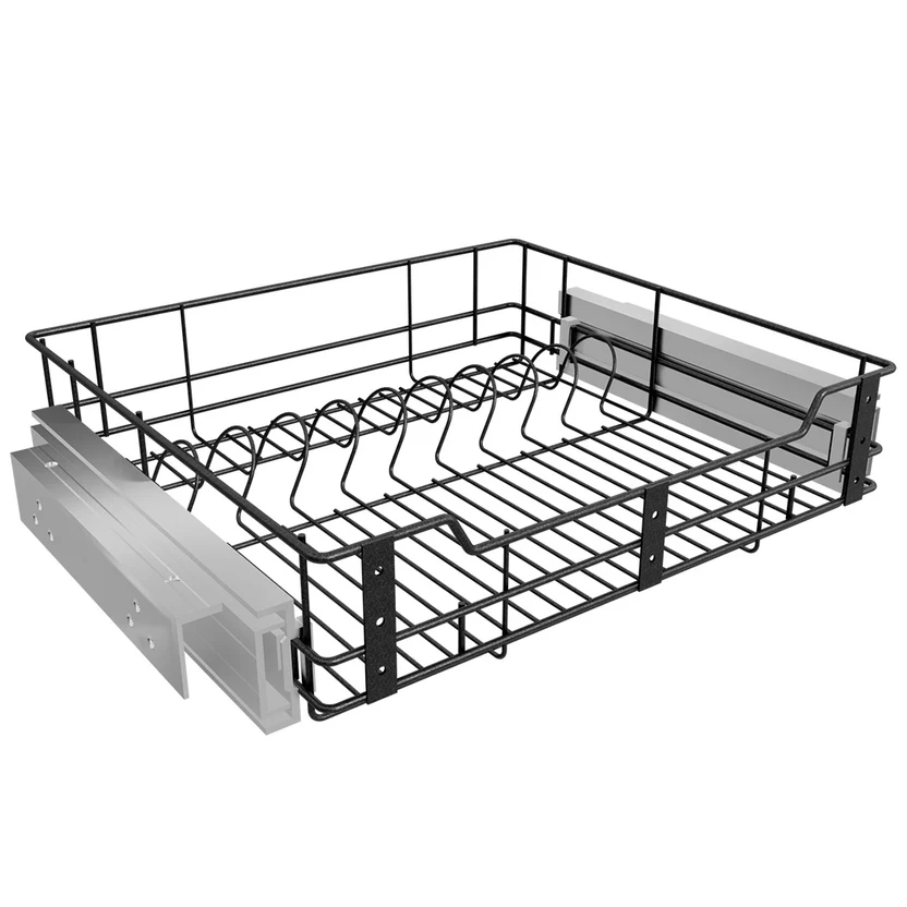 CANASTA CLASSIC MUEBLE BAJO MODULO DE 60 CIERRE LENTO. PINT.NEGRO CARBONO - Imagen 2